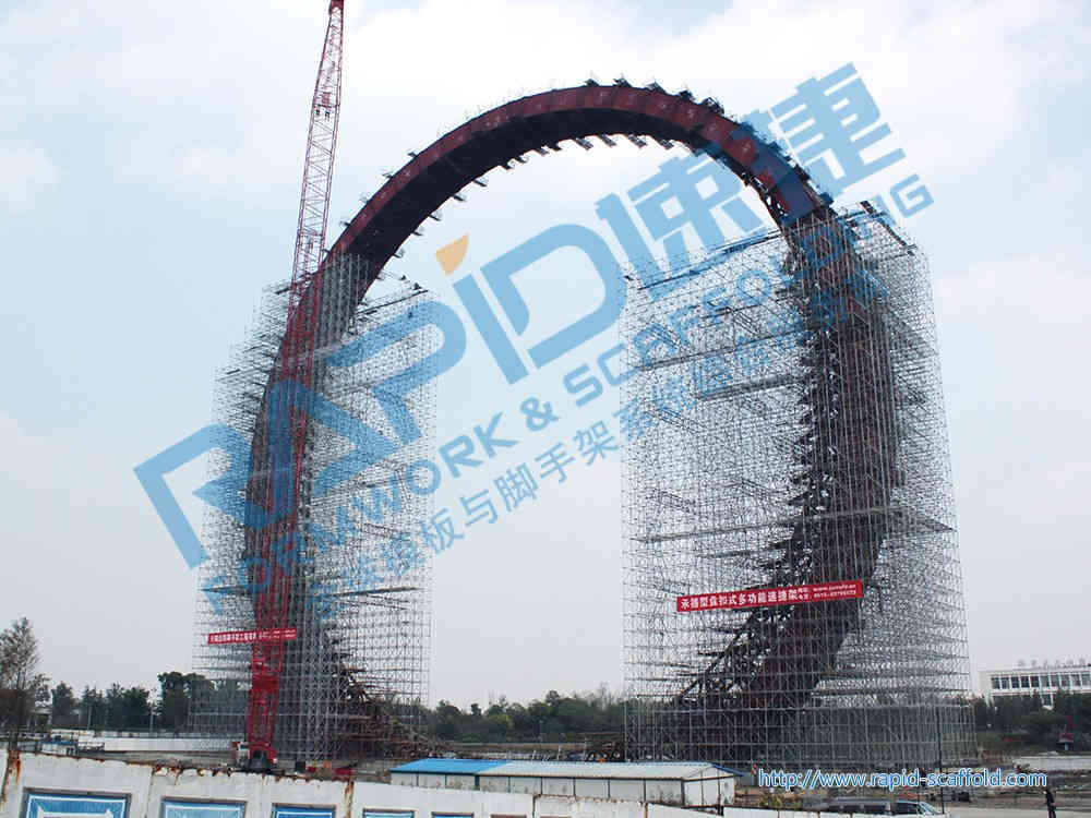 Armazón de trabajo de Torre de Paisaje en Zijing Parque en Changzhou